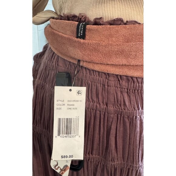 Womens ADA Wrap Belt Mazala Textured Leather $89 NEW main image 4